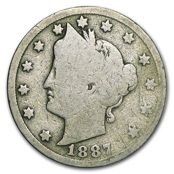 1887 Liberty Head V Nickel AG 1887 Liberty Head V Nickel AG